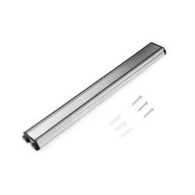 Stainless Steel Magnetic Knife Strip with Black Accents, Knives Not Included