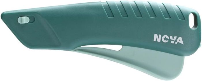 Self retracting Squeeze Trigger Knife, Heavy Duty Box cutter, Utility Knife, Replaceable and Durable Blade