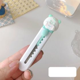 1pc Cartoon Animal Utility Knife, Mini Paper Cutting Knife, Student Stationery Hand Knife, Office Envelope Express Box Opening Knife (Color: 04)