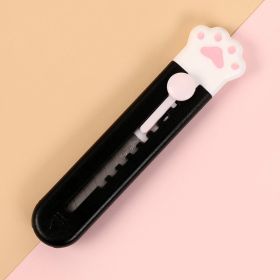 1Pc Art Cutter Utility Knife Student Art DIY Tools Creative Stationery School Supplies (Color: Black)