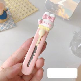 1pc Cartoon Animal Utility Knife, Mini Paper Cutting Knife, Student Stationery Hand Knife, Office Envelope Express Box Opening Knife (Color: 01)