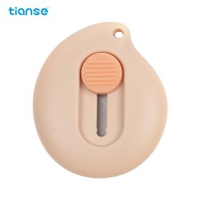 1pc TIANSE Mini Retractable Cloud Shaped Utility Knife Art Knife With Alloy Steel Splicing Knife Portable Letter Opener For Cutting Paper Cardboa (Color: Pink)
