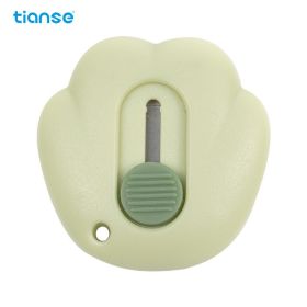 1pc TIANSE Mini Retractable Cloud Shaped Utility Knife Art Knife With Alloy Steel Splicing Knife Portable Letter Opener For Cutting Paper Cardboa (Color: Green)